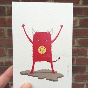 Carte postale - Petit Diable rouge