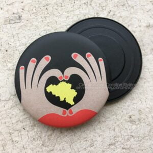 Magnet - Belgique coeur avec les mains