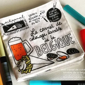 Carnet de coloriage lavable - Belgique