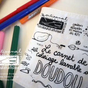 Carnet de coloriage lavable - Doudou