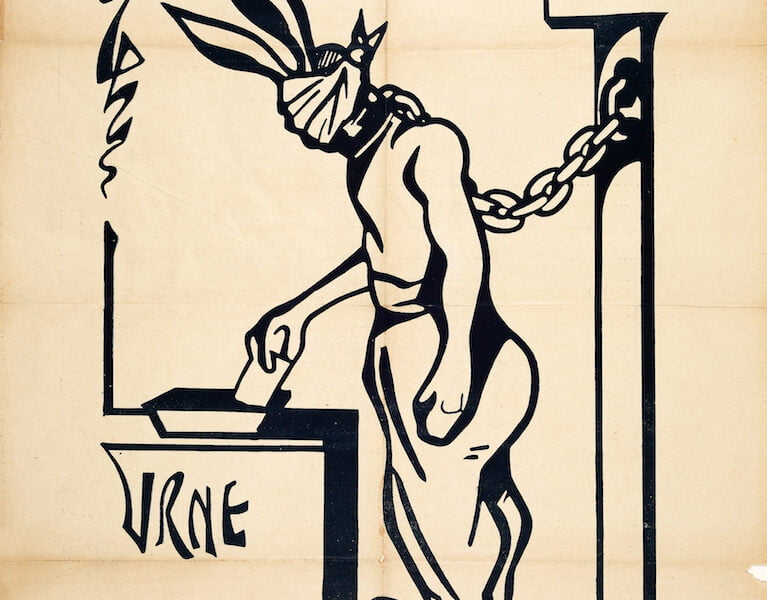 affiche venant des fonds de la collection "anarchie" du Mundaneum