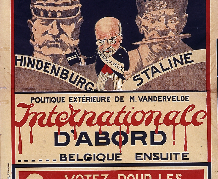 Affiche politique belge, 1929