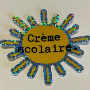 Sticker - Crème scolaire