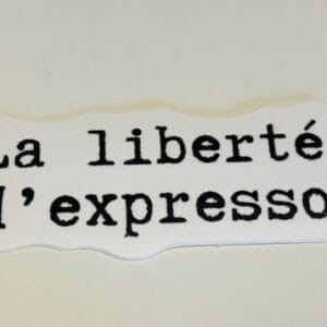 Sticker - La liberté d'expresso