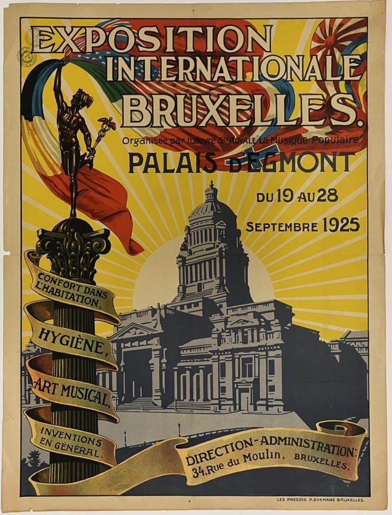 Affiche de l'exposition internationale de Bruxelles