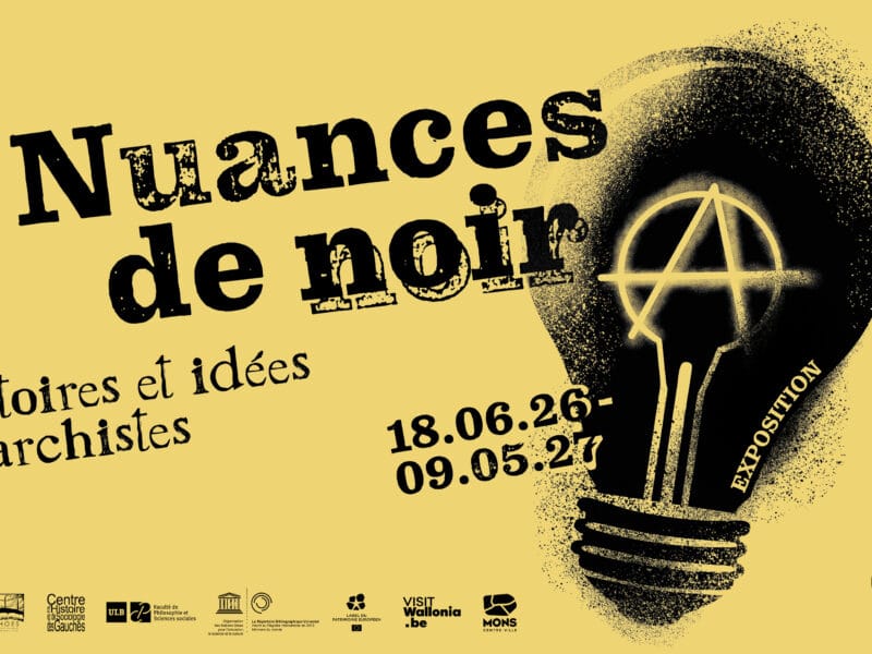 Affiche nuances de noir histoires et idéees anarchistes
