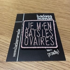 Broche - Je m'en bats les ovaires