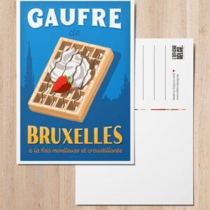 Carte postale - Gaufre de Bruxelles