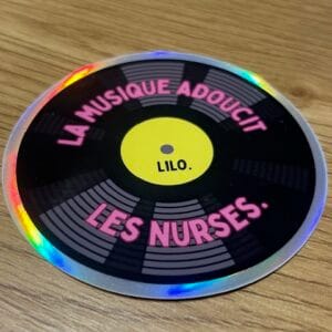 Sticker - La musique adoucit les nurses